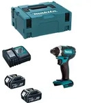 18v Schlagschrauber Makita 2 Li-ion 5ah Akkus + Ladeger&radic;&sect;t + Makpac Koffer -