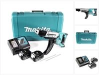 Makita - Akku-magazinschrauber Dfr750rte, 18v, 2x 5,0 Ah Und Ladeger&auml;t Im Koffer