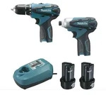 Makita - Lot 10.8v 1.3ah Li-ion: Df330d-bohrschrauber + Td090d-schlagschrauber Im