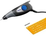 Dremel Gravierer, 1 Karbidspitze, 1 Gravierschablone