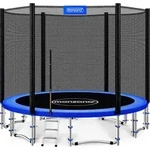 Trampolin &Oslash; 427 Cm T&uuml;v S&uuml;d Gs Zertifiziert Komplettset Inkl. Sicherheitsnetz