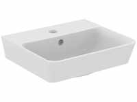 Handwaschbecken Connect Air Cube 1 Hahnloch, mit Überlauf 400x350x150mm Weiß -