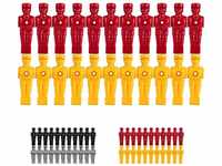 Tuniro - Kickerfiguren für 15,9mm Stangen, rot und gelb