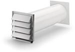 Naber Compair System &Oslash; 150 Klima 150-e Mauerkasten Wei&szlig; Jalousie Edelstahl