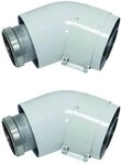 Bogen 45 Grad Turbotec Luft-/abgasf&uuml;hrung Alu 60/100 Mm - Vaillant