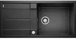 Metra Xl 6 - Silgranitsp&uuml;le, 100x50 Cm, Mit Ablaufsystembedienung, Anthrazit 515286