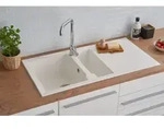 Granitverbundsp&uuml;le Alin&eacute;o 100 X 50 Cm Granitsp&uuml;le K&uuml;chensp&uuml;le Sp&uuml;le - Respekta