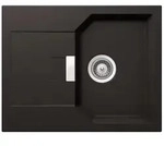 Schock Einbausp&uuml;le Cristalite Manhattan D-100 Xs A Gne Nero Exzenterbedienung