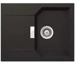 Schock Einbausp&uuml;le Cristalite Manhattan D-100 Xs A Gon Onyx Exzenterbedienung