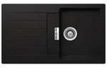 Schock Einbausp&uuml;le Cristalite Primus D-100 A Gne Nero Exzenterbedienung