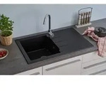Granitverbundsp&uuml;le Alin&eacute;o 81 X 50 Cm Grasnitsp&uuml;le Sp&uuml;lbecken Sp&uuml;le - Respekta