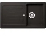Schock Einbausp&uuml;le Cristalite Typos D-100 A Nero Gne Exzenterbedienung