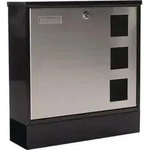 Rottner - Briefkasten Design H&ouml;he 380 Mm Breite 370 Mm Tiefe 120 Mm Schwarz Stahl