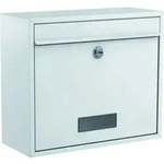 Basi - 2170-0662 Bk 900 Briefkasten Stahl Wei&szlig; Schl&uuml;sselschloss