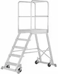 Podesttreppe Fahrbar, Einseitig Begehbar, 4 Stufen, Standh&ouml;he 0,97 M - Hymer