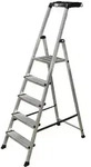 Krause Secury Alu Stehleiter 4 - 6 Stufen Stufenleiter Multi-grip System Leiter