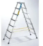 Zarges - Xlstep B Genietete Stufen-stehleiter, Beidseitig Begehbar, Eloxiert 41267