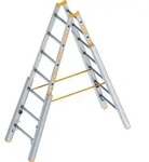 Layher Topic 1061 Treppenstehleiter 2x7 Sprossen