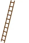 G&uuml;nzburger - Steigtechnik Dachleiter Holz 10 Sprossen - 033120