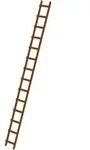 G&uuml;nzburger - Steigtechnik Dachleiter Holz 14 Sprossen - 033122