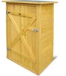 Gartenschrank Mit Flachdach, Maisgelb, 75 X 56 X 117 Cm - Habau