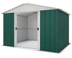 Yardmaster Metall-ger&auml;tehaus "bayern" Modell 108, Gr&uuml;n, 6,44 M2, Ohne Bodenrahmen