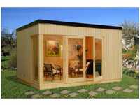 Nordic Gartenhaus Solveig 13,6 m² Gartenhaus aus Holz, Holzhaus mit 88 mm