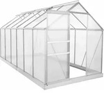 Zelsius - Aluminium Gew&auml;chshaus Set, 380 X 190 Cm, Inkl. Fundament
