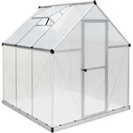 Palram - Canopia Aluminium Gew&auml;chshaus Mythos 66 Silber 186x185x208 Cm