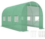 Outsunny - Gew&auml;chshaus 350x200x200cm Foliengew&auml;chshaus Tomatenhaus Mit T&uuml;r, 6