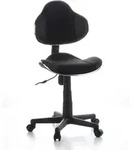 Kinderschreibtischstuhl / Kinderstuhl Kiddy Gti-2 Stoff Schwarz / Grau Hjh Office