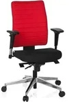 B&uuml;rostuhl / Drehstuhl Pro-tec 350 Stoff Schwarz/rot Hjh Office