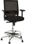 Arbeitsstuhl / Counterstuhl Top Work 77 Netzstoff Schwarz Hjh Office
