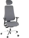 B&uuml;rostuhl / Chefsessel Pro-tec 400 Stoff Anthrazit Alu Poliert Hjh Office