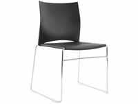 Besucherstuhl Web-Chair schwarz/chrom - Topstar