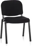 Konferenzstuhl / Besucherstuhl / Stuhl Xt 600 Schwarz/schwarz Hjh Office
