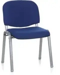 Konferenzstuhl / Besucherstuhl / Stuhl Xt 600 Blau/silber Hjh Office