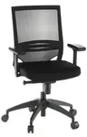 B&uuml;rostuhl / Chefsessel Porto Base Sitz Stoff/r&uuml;cken Netz Schwarz Hjh Office