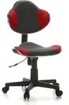 Kinderschreibtischstuhl / Kinderstuhl Kiddy Gti-2 Stoff Grau / Rot Hjh Office