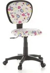 Kinderschreibtischstuhl / Kinderstuhl Kiddy Top Flowers & Hearts Stoff Ros&eacute; Hjh