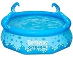 Bestway - Runde Aufblasbare Schwimmbad 3 Ringe Big Metal 51043