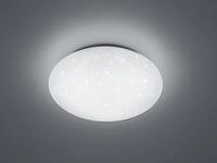 Reality Led-deckenleuchte Putz Wei&szlig; Starlight Effekt Neutralwei&szlig; Deckenlampen