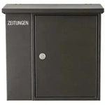 Heibi Metall - Heibi Briefkasten Zeitungen Mit Zeitungsfach Stahlblech Graphitgrau
