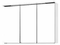 Lomadox - Spiegelschrank PADUA-03 weiß, led, 90cm - weiß