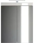 Trendteam - Amandamandobea Spiegelschrank Bad Mit Licht, 2 T&uuml;ren, Wei&szlig; Hochglanz.