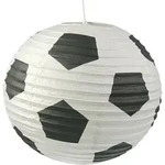 Niermann - Papier Lampenschirm F&uuml;r Fussball-fans Papier Lampe Mit Fussball Motiv &Oslash;