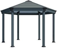 Palram - Canopia Aluminium Pavillon Roma Anthrazit 415x305 Cm