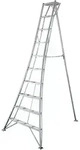 Aluminium 3-holm-gartenleiter Silber 231x148x303 Cm - Niwaki