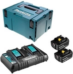 18v Li-ion Energy Pack (2x5,0 Ah) Mit Doppel-ladeger&auml;t In Makpac - Makita 197629-2