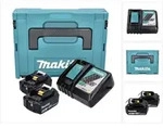 Makita - Energie-pack (2x3,0 Ah) Mit Einzel-ladeger&auml;t Und Makpac-koffer 197952-5